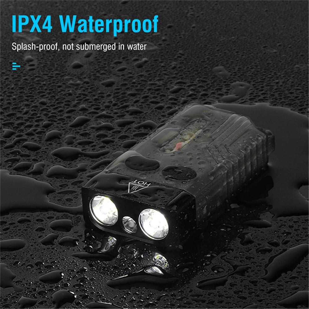 V10 Mini EDC Flashlight Multifunction 365nm UV Identification Work Light with Warning Alarm