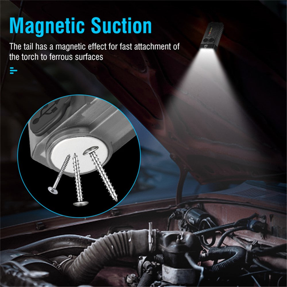 V10L Mini Laser Pointer Flashlight Buzzer Sound Light Warning Safety Defense Magnetic Work Light