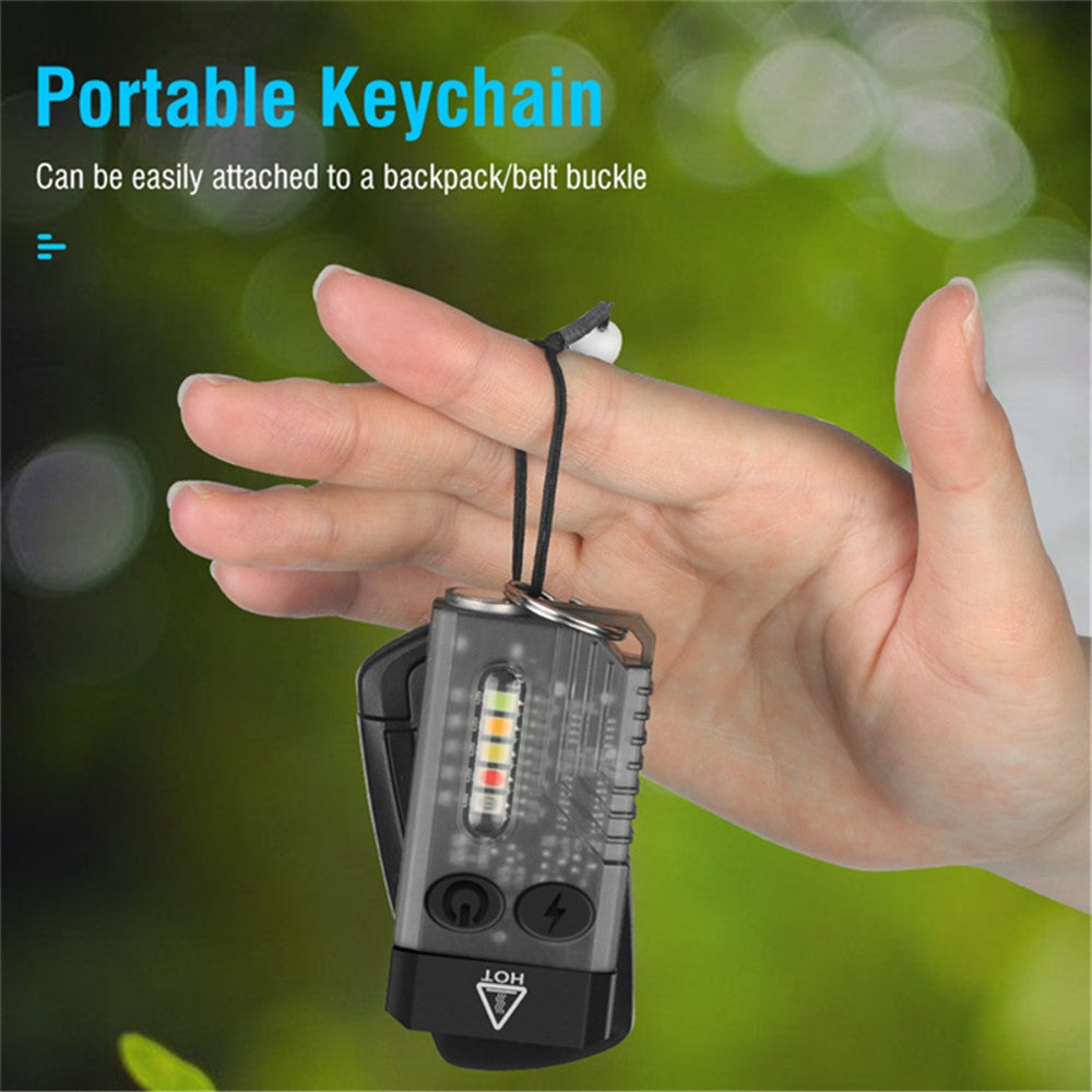 V10L Mini Laser Pointer Flashlight Buzzer Sound Light Warning Safety Defense Magnetic Work Light