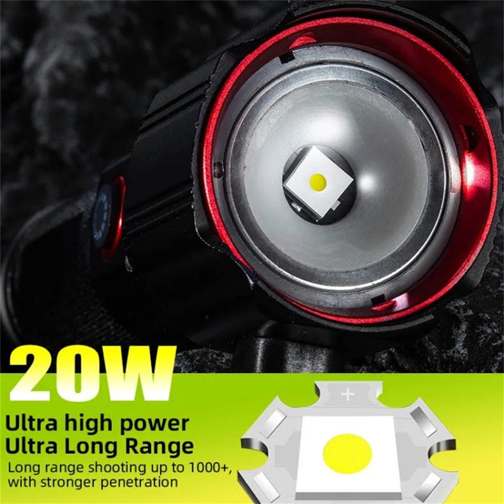 W5196 LED Flashlight with Laser Safety Rescue Tool Seatbelt Cutter Window Breaker (Without Battery)