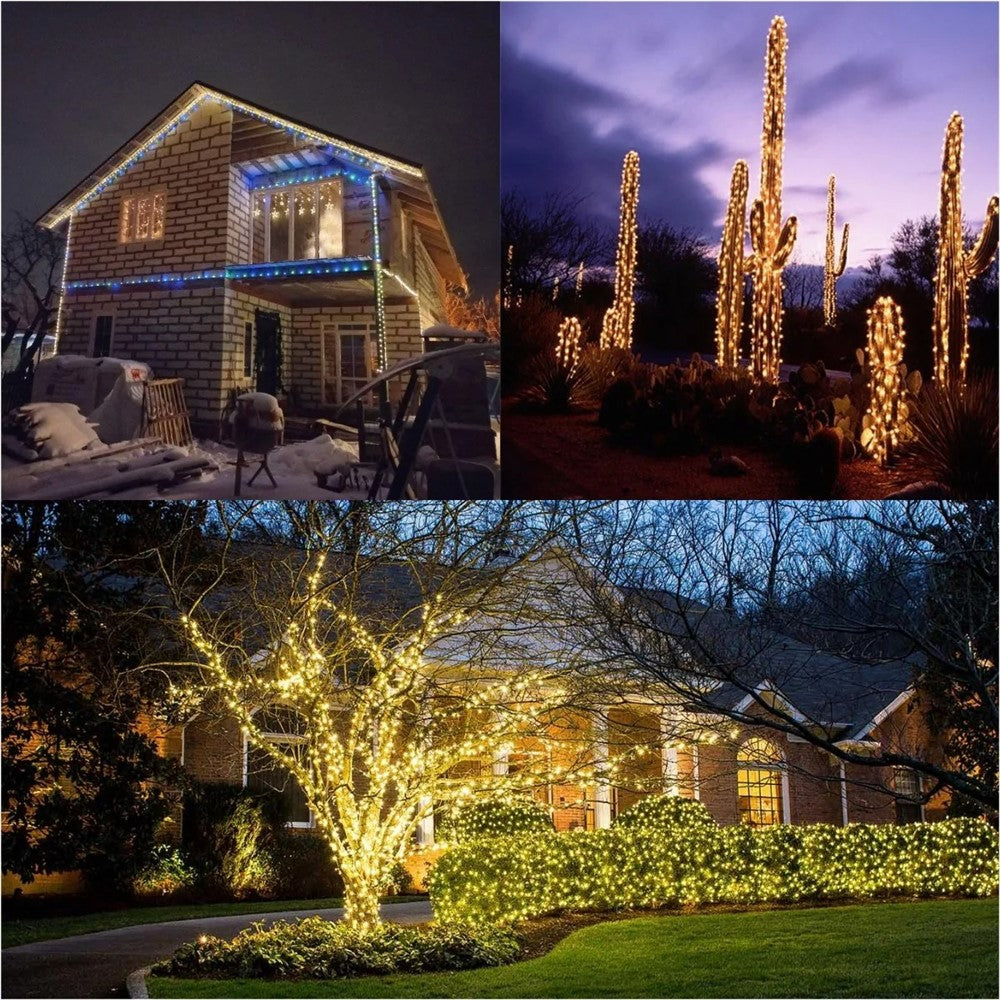 50m 500 Leds 8 Modes IP44 Waterproof Copper Wire String Light Outdoor Decoration