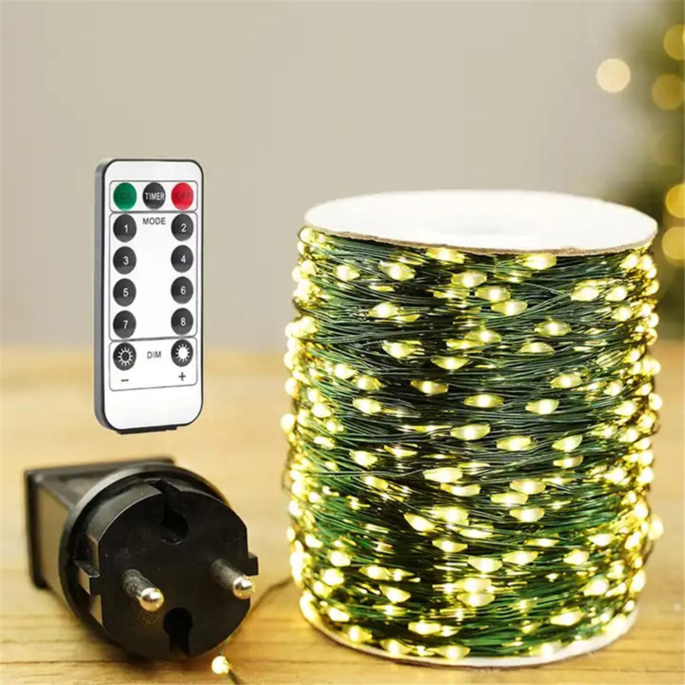50m 500 Leds 8 Modes IP44 Waterproof Copper Wire String Light Outdoor Decoration