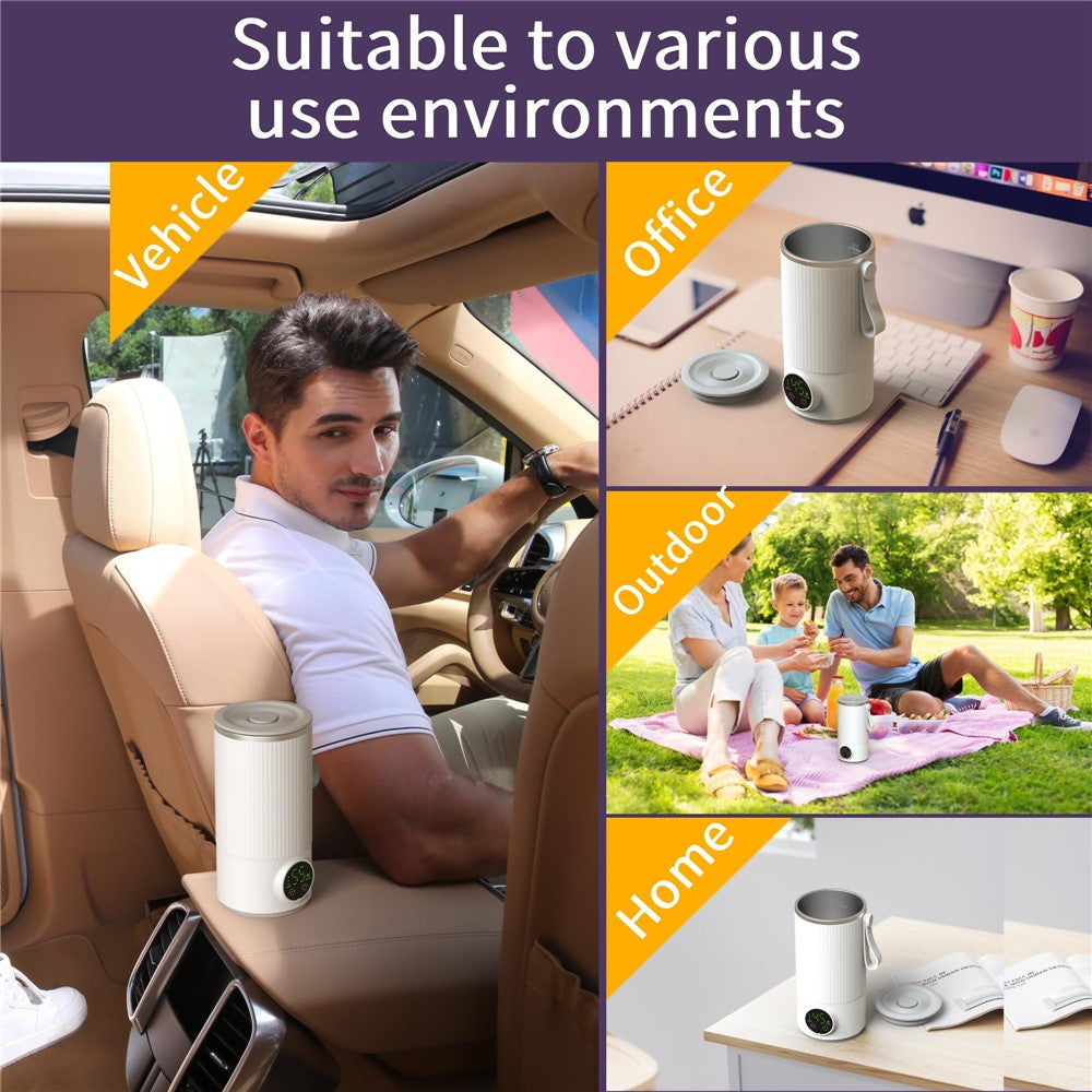 18W Wireless Rechargeable 6000mAh Bottle Warmer Stainless Steel Milk Defrosting Device