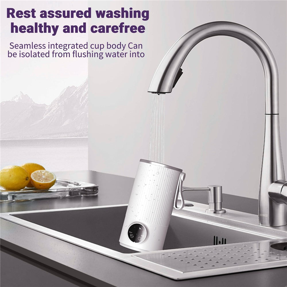 18W Wireless Rechargeable 6000mAh Bottle Warmer Stainless Steel+PP Milk Defrosting Device With EU Plug