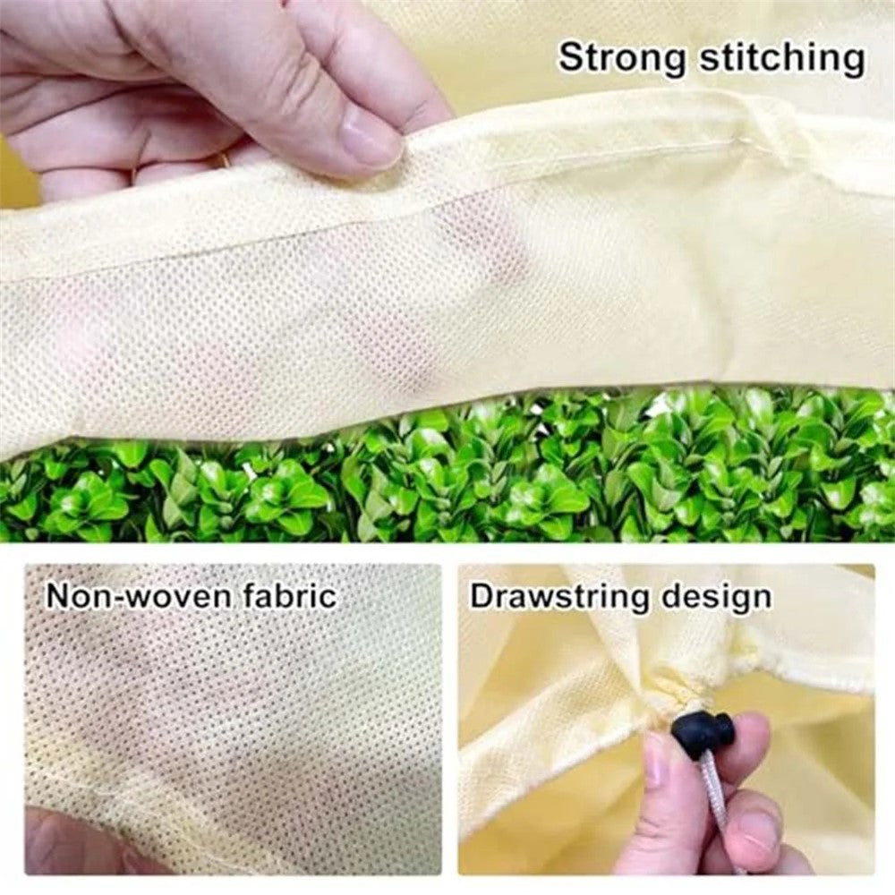Plant Protection Cover 150 x 40 x 45cm Rectangular Winter Planter Frost Bags Non-Woven Fabric Wraps Blanket