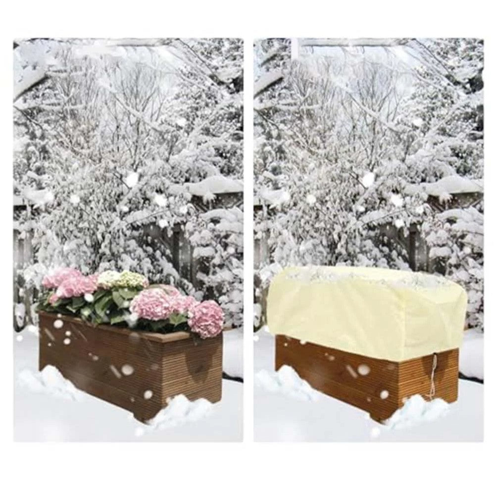 Plant Protection Cover 150 x 40 x 45cm Rectangular Winter Planter Frost Bags Non-Woven Fabric Wraps Blanket