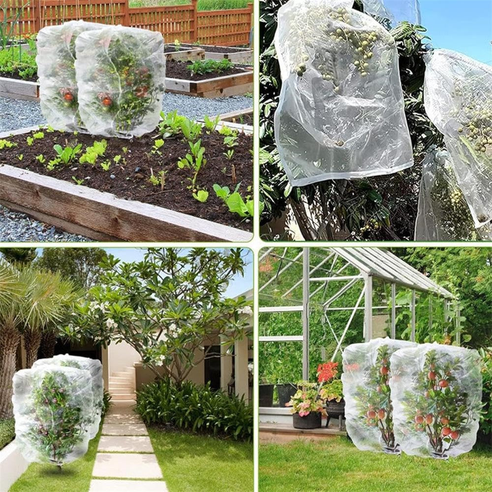 Fruit Tree Netting with Drawstring 100 x 120cm Garden Insect Barrier Plant Cover Tent-Bug Mesh Guard
