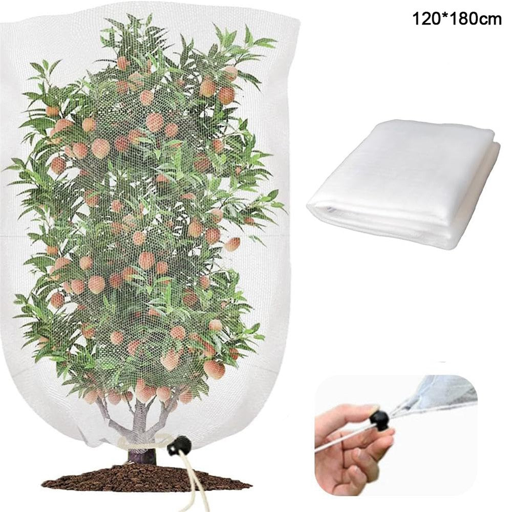 Fruit Tree Netting with Drawstring 120 x 180cm Garden Insect Barrier Plant Cover Tent-Bug Mesh Guard