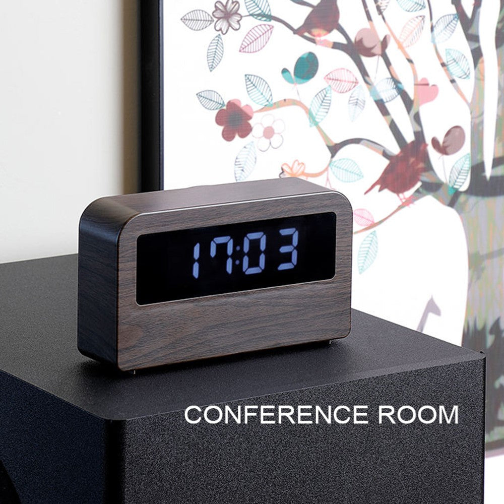 Y1 Creative Book-shaped Light Clock Time Display USB Rechargeable Smart Clock