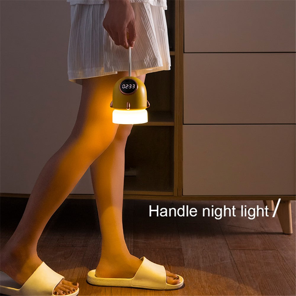 TW-L47 Portable Night Light Alarm Clock Romantic Projector Night Light for Kid Bedroom Home