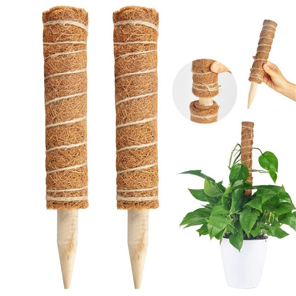 4Pcs 50cm Garden Plant Support Stick Plant Climbing Rod Vine Climbing Coconut Palm Rod with Tools