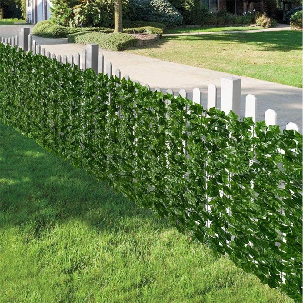0.5 x 1m Light Sweet Potato Leaf Artificial Hedge Privacy Screen Faux Leaf Fence Garden Yard Barrier Decor
