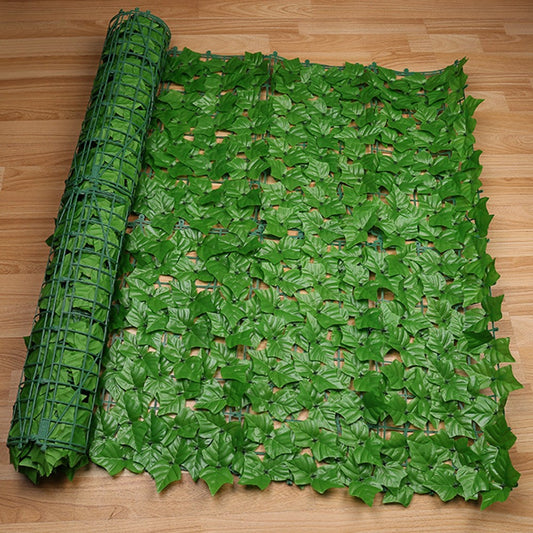 0.5 x 3m Light Sweet Potato Leaf Artificial Hedge Privacy Screen Faux Leaf Fence Garden Yard Barrier Decor