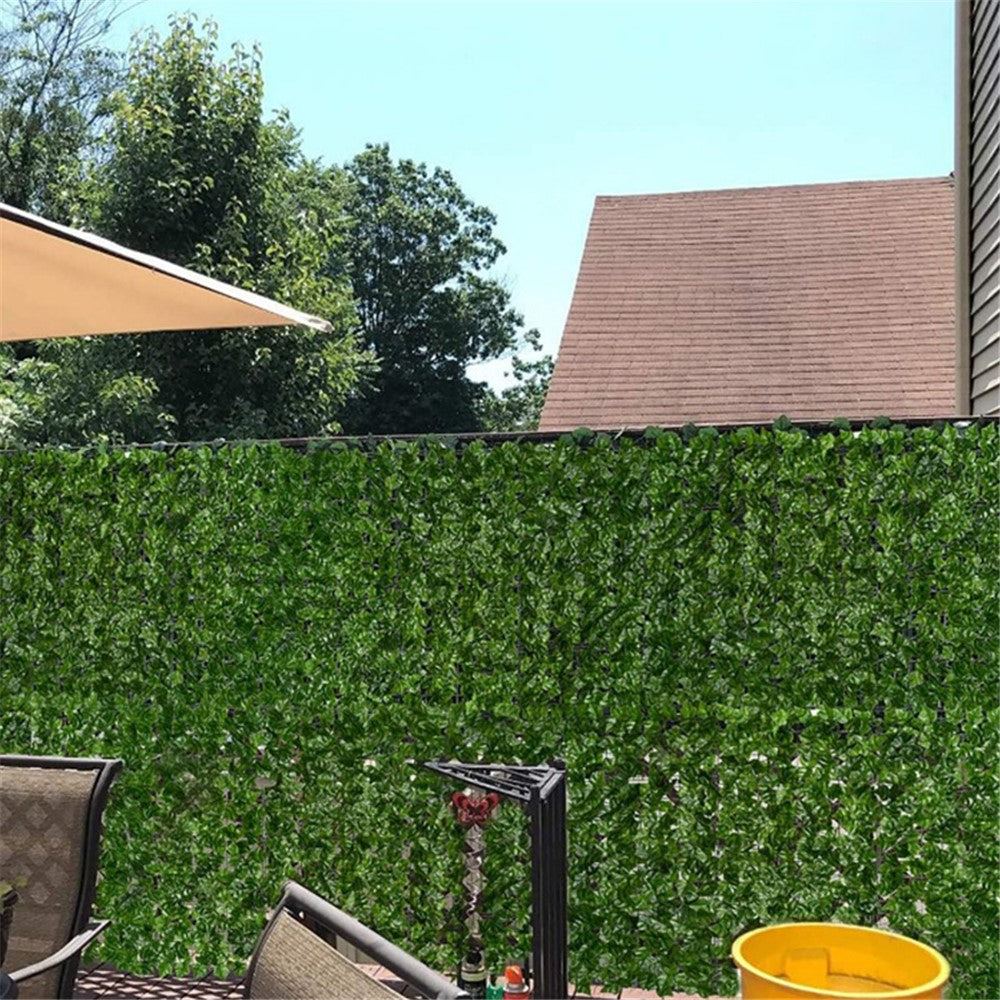 0.5m x 1m Light Green Maple Leaf Privacy Fence Screen Artificial Plant Hedges for Outdoor Garden Decor