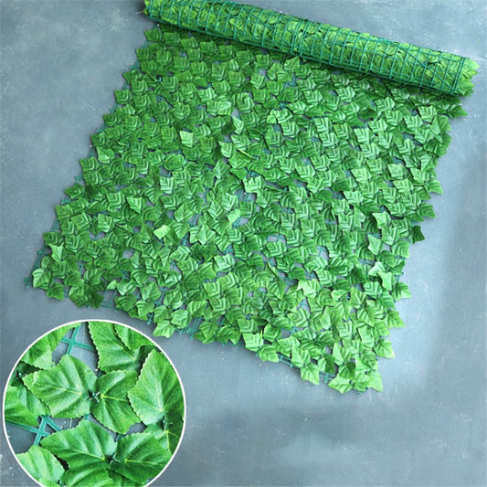0.5m x 1m Colored Grape Leaf Artificial Hedge Privacy Fence Garden Balcony Patio Decor