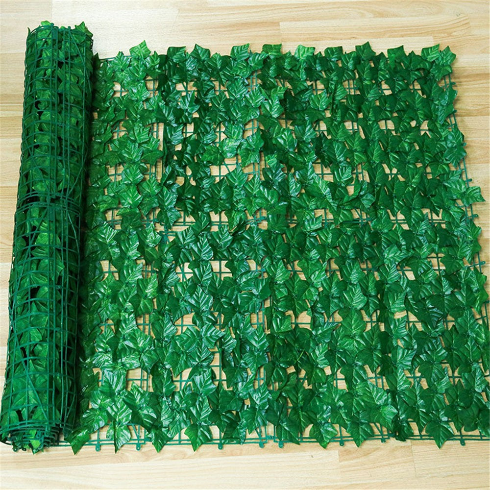 Artificial Leaf Privacy Fence 0.5m x 1m Faux Ivy Hedge Leaf Fence Wall Screen for Garden Balcony Decoration