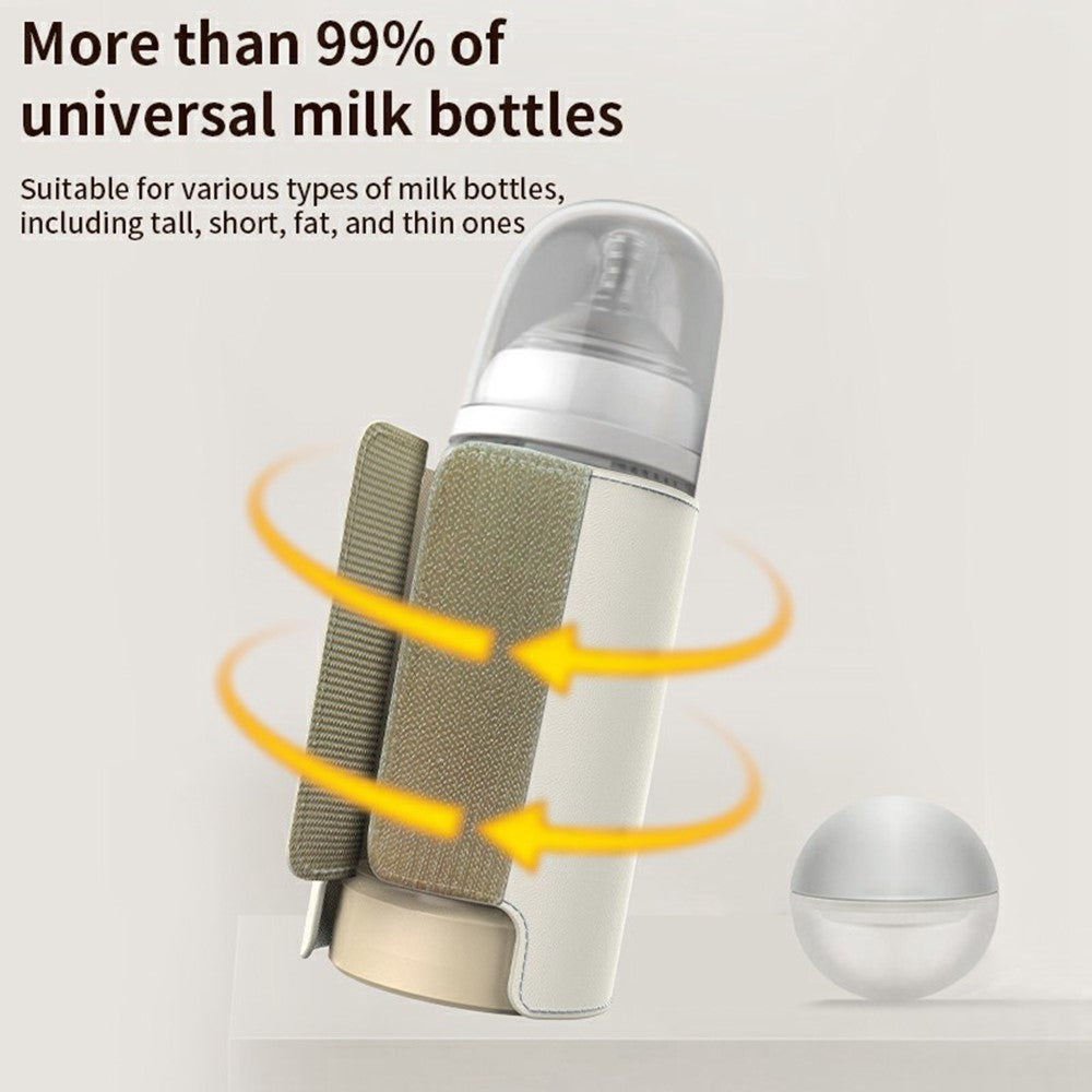 6000mAh Battery Operated Baby Bottle Warmer 360° Wrapping Heating Portable Thermostatic Bottle Sleeve with 18W USB / Type-C Fast Charge
