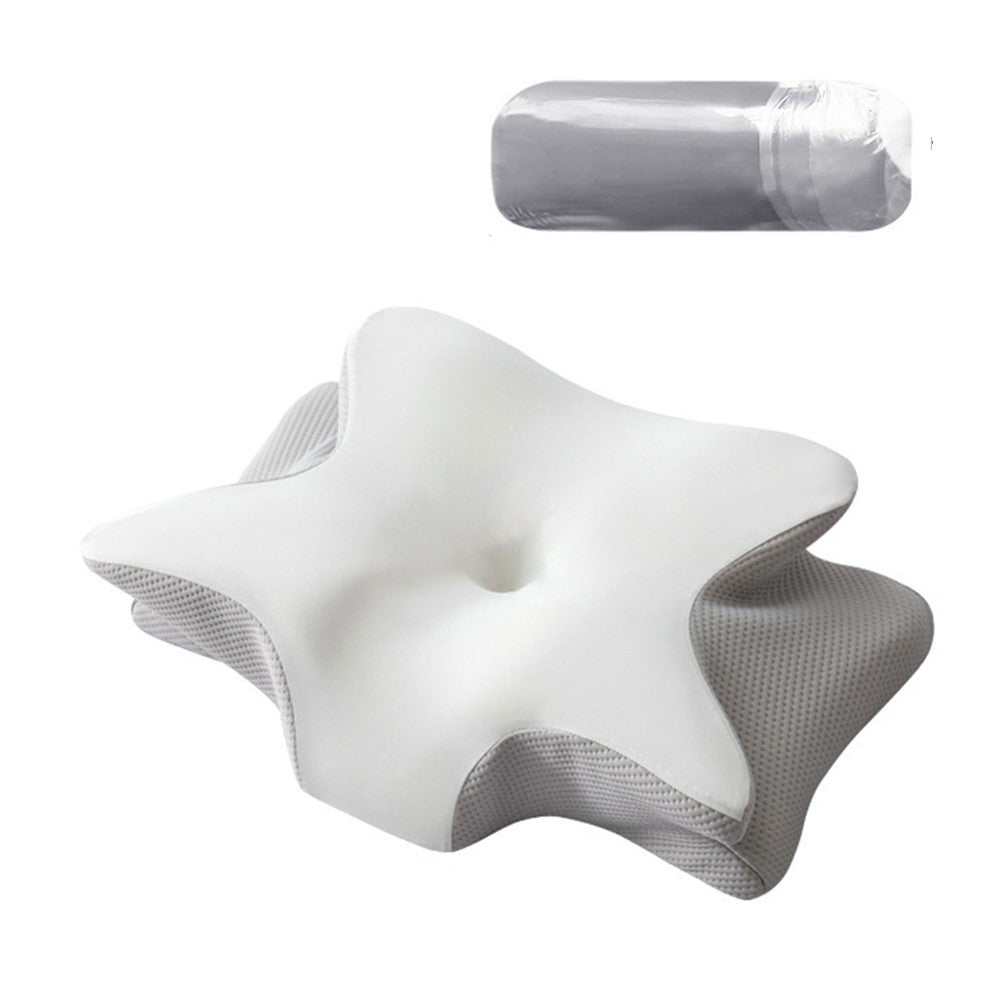 Large Size 65x45x15cm Butterfly Shape Memory Foam Pillow with Removable Cover Ergonomic Cervical Support Neck Pillo