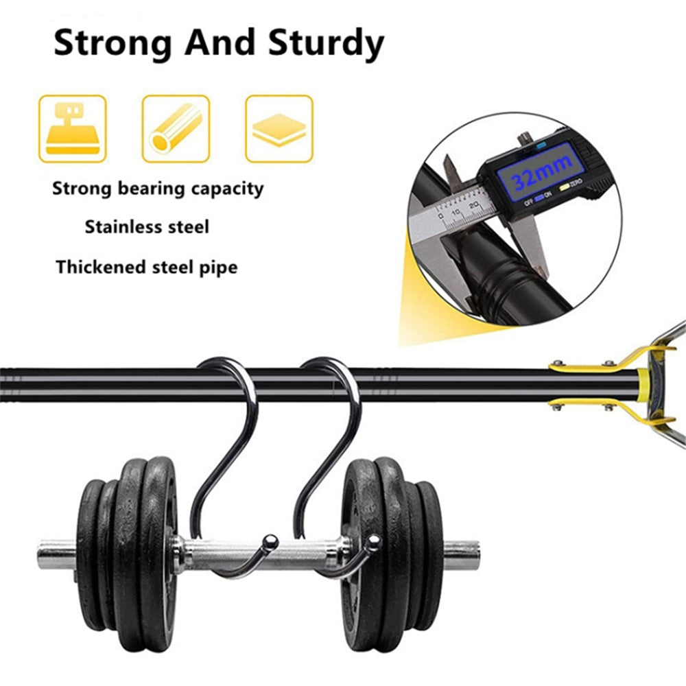 MYL-10 2.4m 6-Section Long Handle Hoe Garden Tool Loop Stirrup Hoe Scuffle Hoe for Weeding Gardening