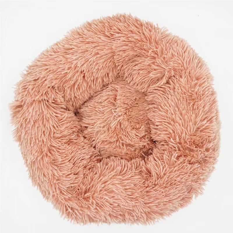 Pet Dog Bed for Dog Large Big Small for Cat House round Plush Mat Sofa Dropshipping Products Pet Calming Bed Dog Donut Bed
