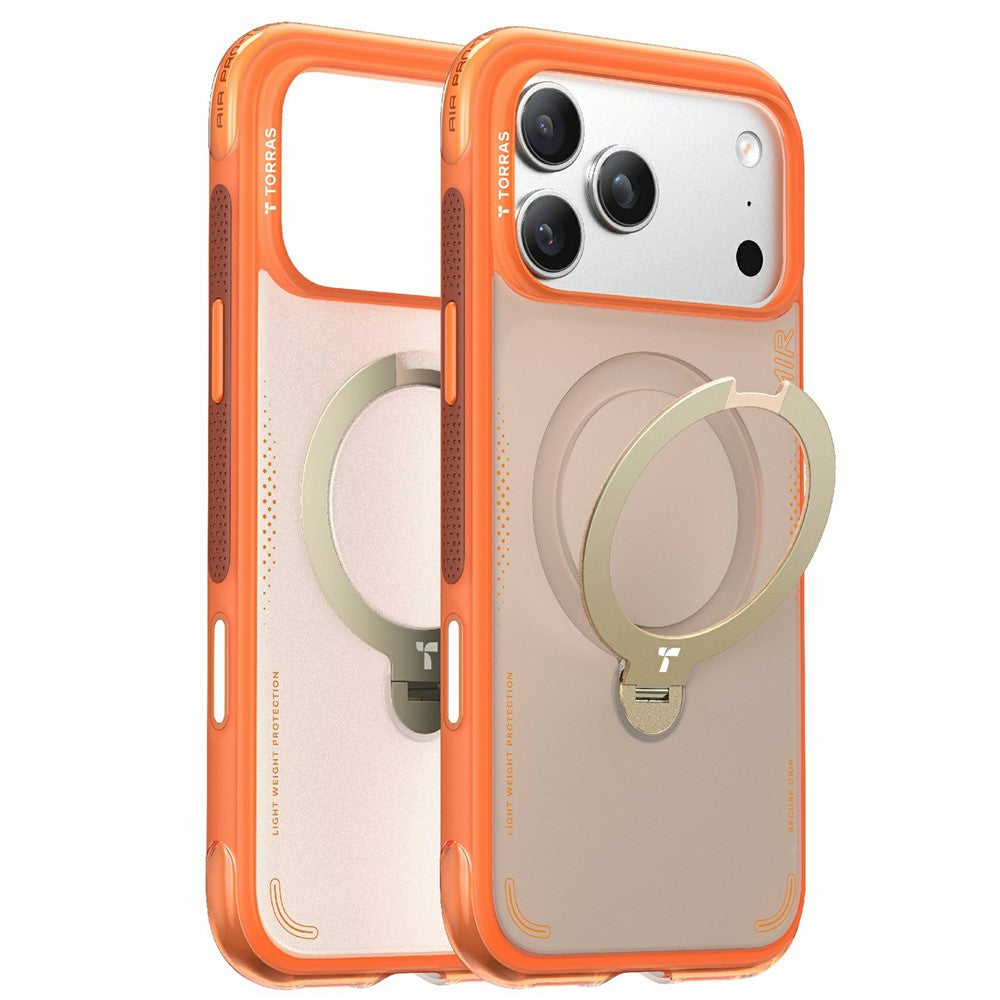 TORRAS Ostand Q3 Air Series Hülle für iPhone 17 Pro Max mit MagSafe Ständer, stoßfest PC+TPU