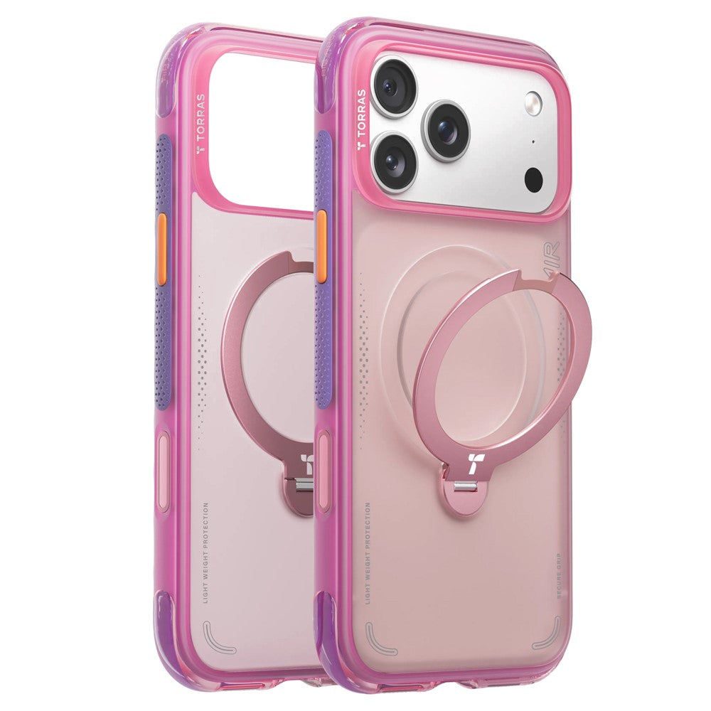 TORRAS Ostand Q3 Air Series Hülle für iPhone 17 Pro Max mit MagSafe Ständer, stoßfest PC+TPU