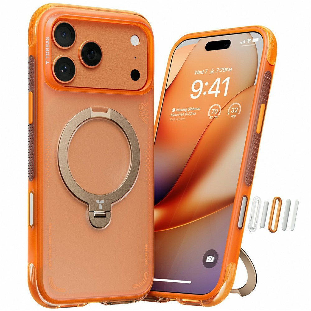 TORRAS Ostand Q3 Air Series Case für iPhone 17 Pro mit MagSafe Kickstand, stoßfest