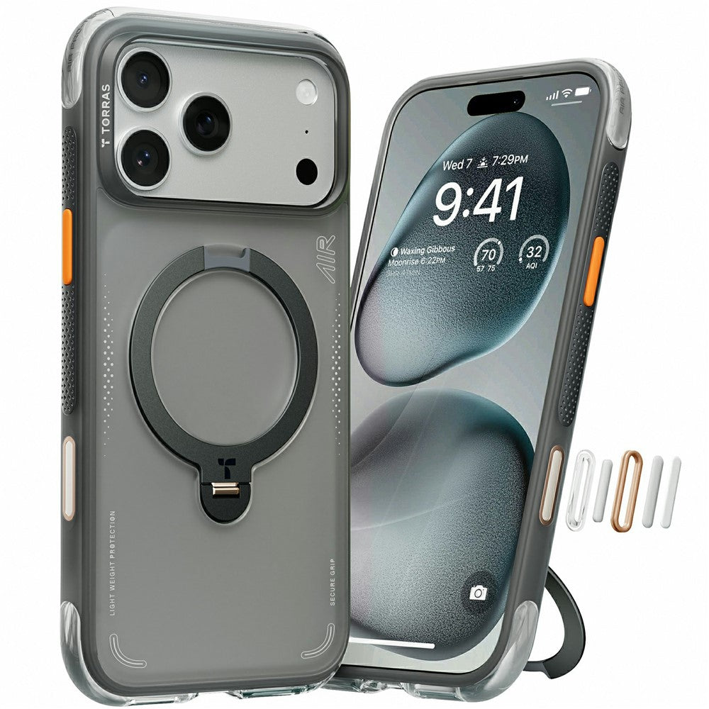 TORRAS Ostand Q3 Air Series Case für iPhone 17 Pro mit MagSafe Kickstand, stoßfest