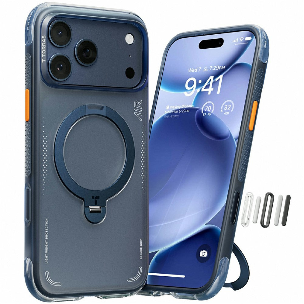 TORRAS Ostand Q3 Air Series Case für iPhone 17 Pro mit MagSafe Kickstand, stoßfest