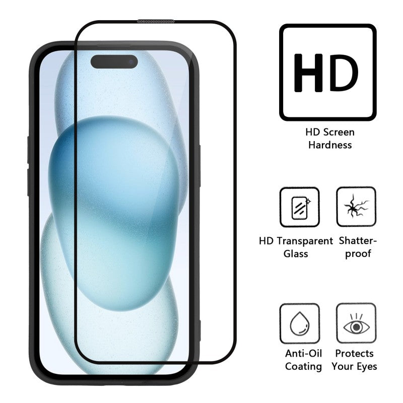 WANLONFENG For Samsung Galaxy A57 5G Magnetic Case  TQ1 Series Carbon Fiber Texture PC TPU Phone Cover with 2Pcs Screen Films