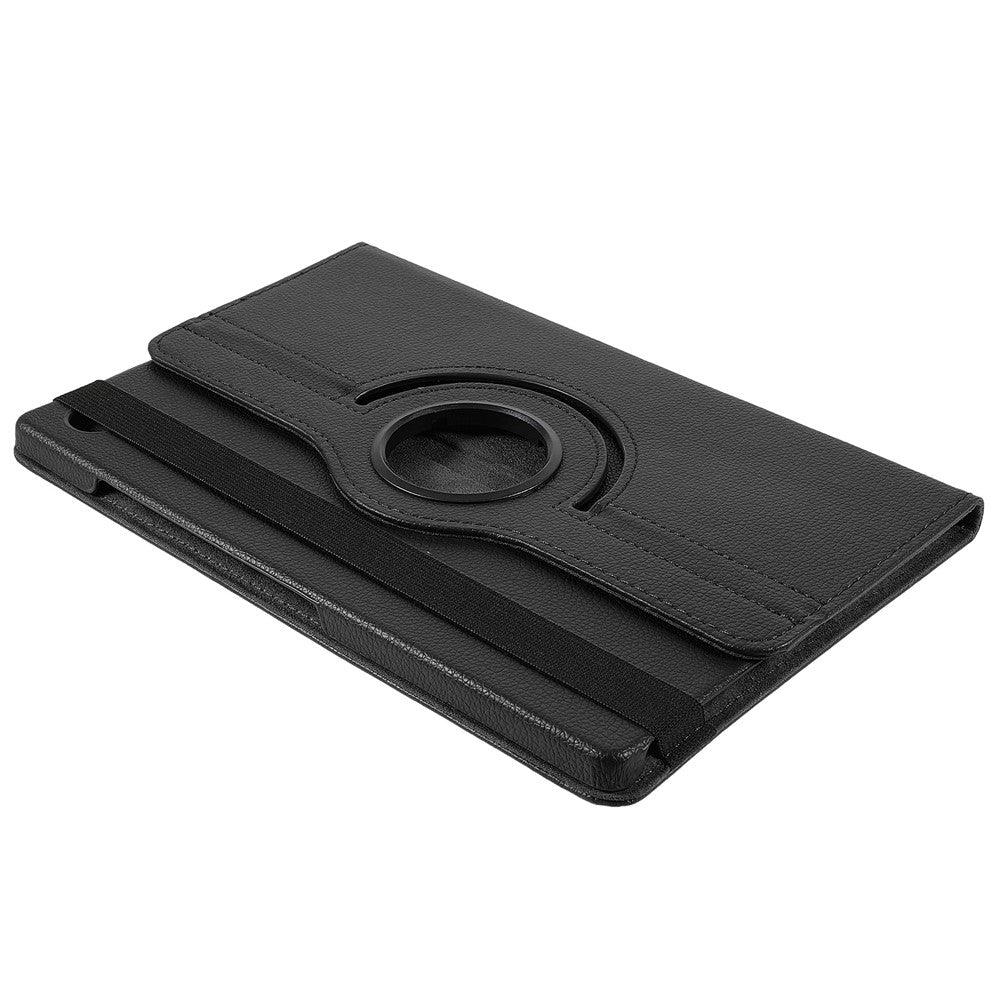 Hülle für Samsung Galaxy Tab A11+ mit 360° Drehständer, PU Leder + PC, mit Gummiband