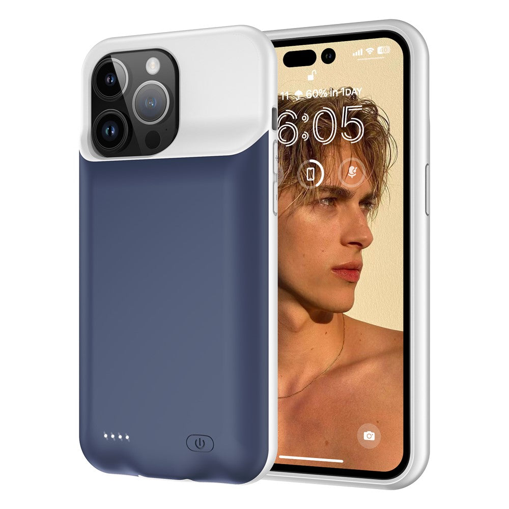 D98 Battery Case for iPhone 15 Pro Max , 8500mAh Extended Rechargeable Charging Phone Case