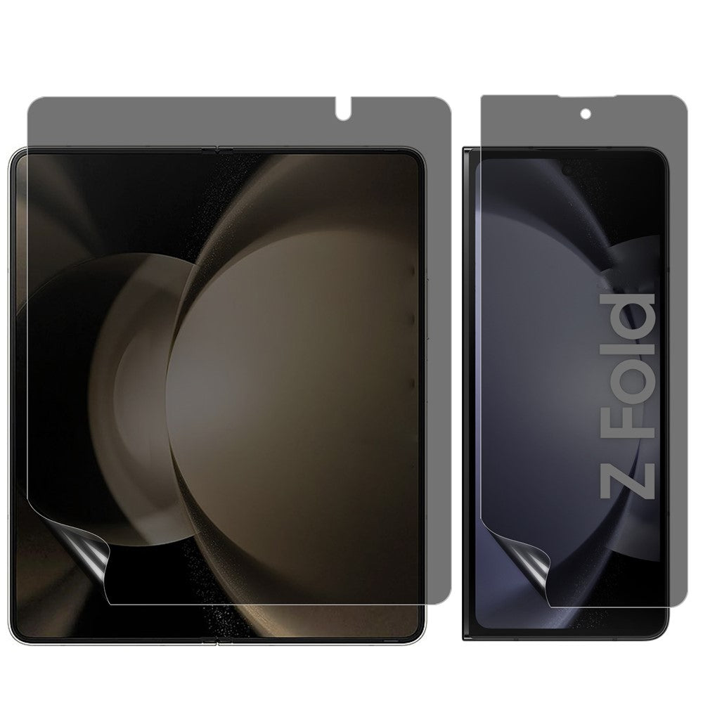 For Samsung Galaxy Z Fold7 5G Anti-Spy Screen Protector PET Matte Front and Back Screen Film