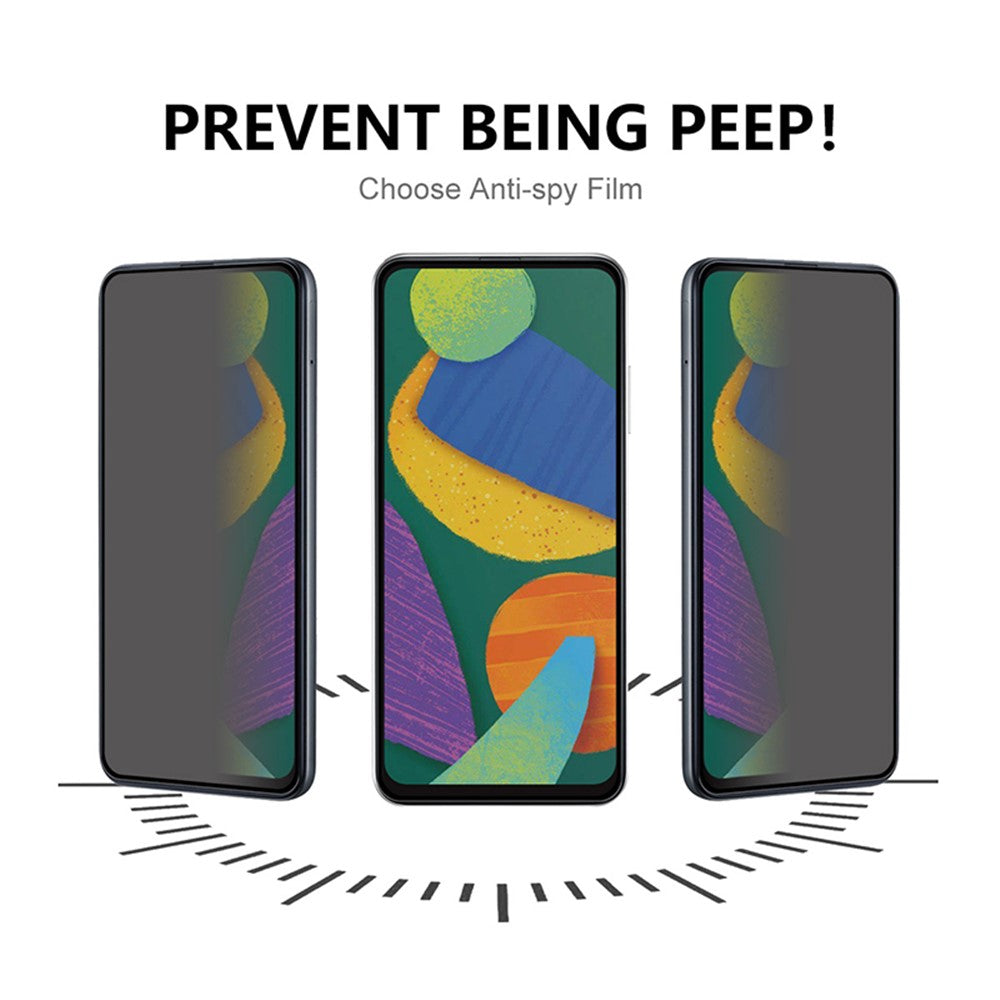For Samsung Galaxy Z Flip7 5G Anti-Spy PET Phone Screen Protector Front + Back Screen Matte Film