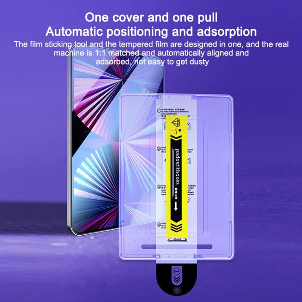 For Samsung Galaxy Tab A11+ / A9+ Screen Protector Tempered Glass HD Film with Automatic Dust Removal Tool