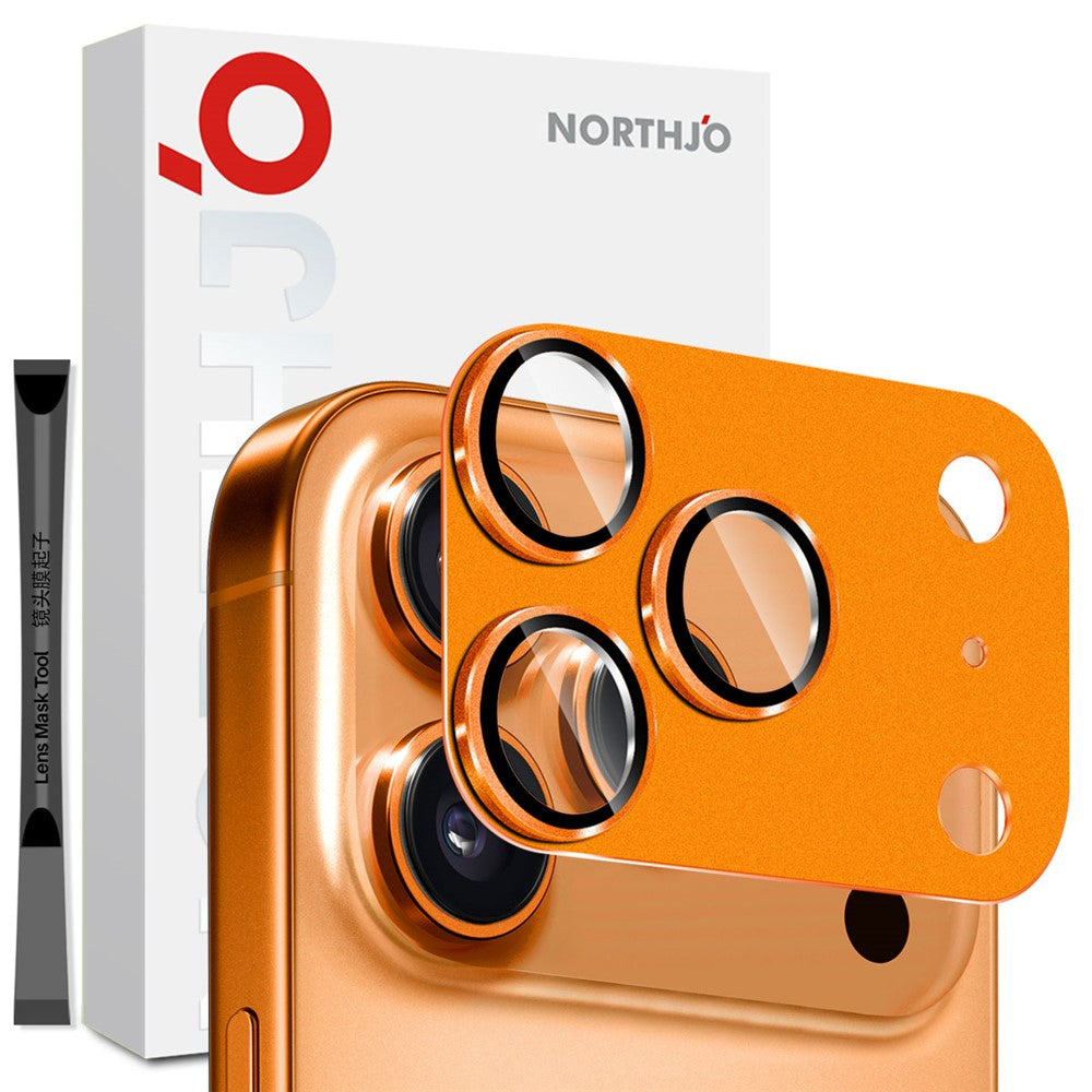NORTHJO Kamerahüllen-Schutz für iPhone 17 Pro Max: Mattes Metall & Integriertes Panzerglas