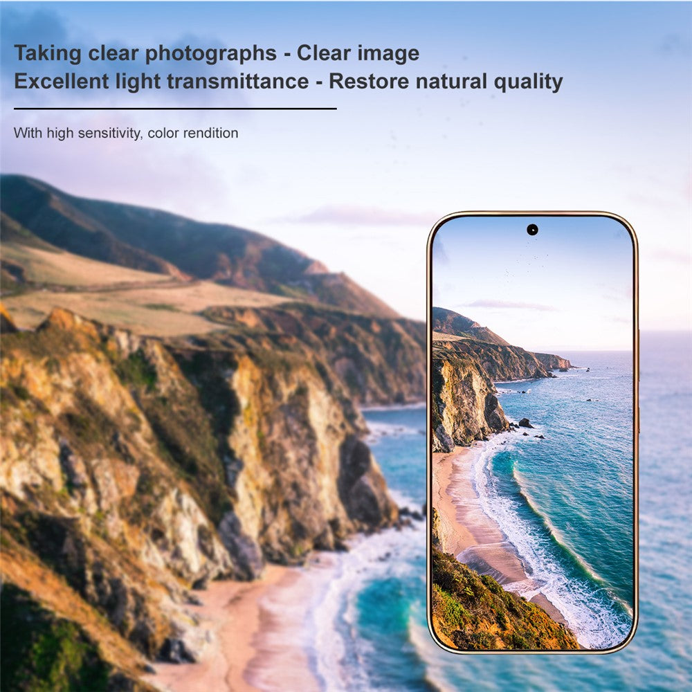 IMAK For Honor 600 5G Tempered Glass Full Cover Lens Film + Acrylic Cap