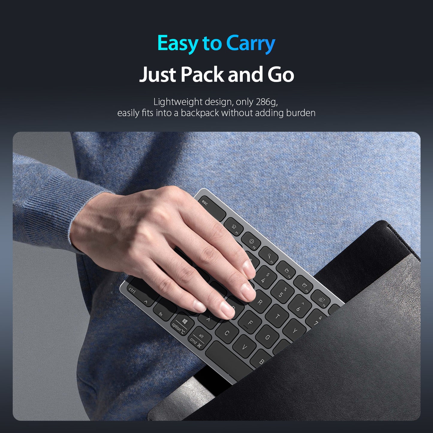 DUX DUCIS Aluminum Alloy Keyboard Wireless Keyboard  LK mini Series Aluminum Alloy Keyboard for Laptops/Tablets/Phones