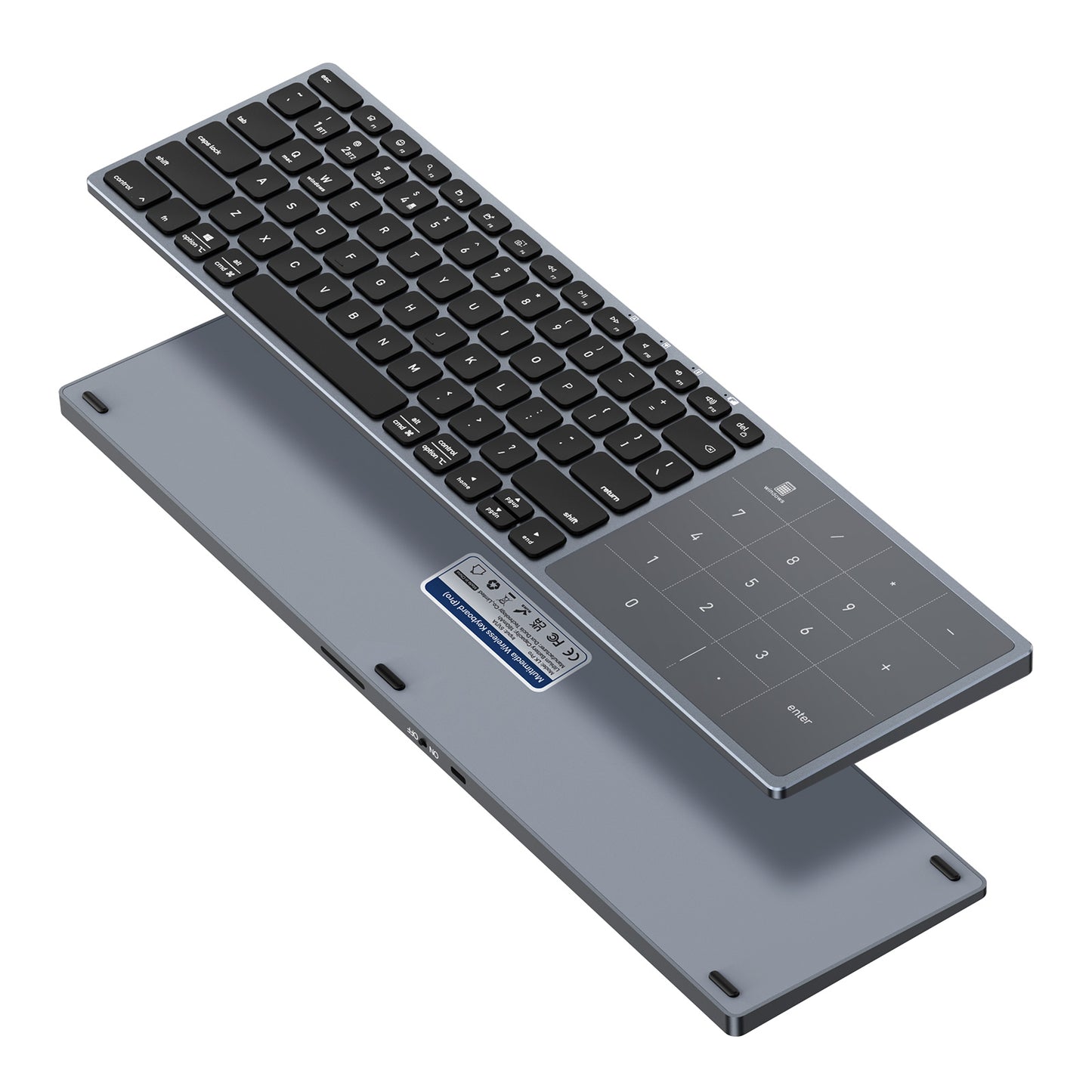 DUX DUCIS Aluminum Alloy Wireless Keyboard With TouchPad   LK Pro Series Aluminum Alloy Wireless Keyboard With TouchPad for Laptops/Tablets/Phones