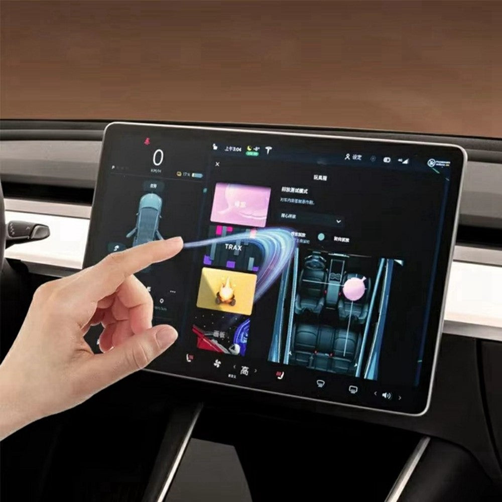 Displayschutzfolie aus Panzerglas für Tesla Model 3 / Y (2023-2025) - 15,4 Zoll