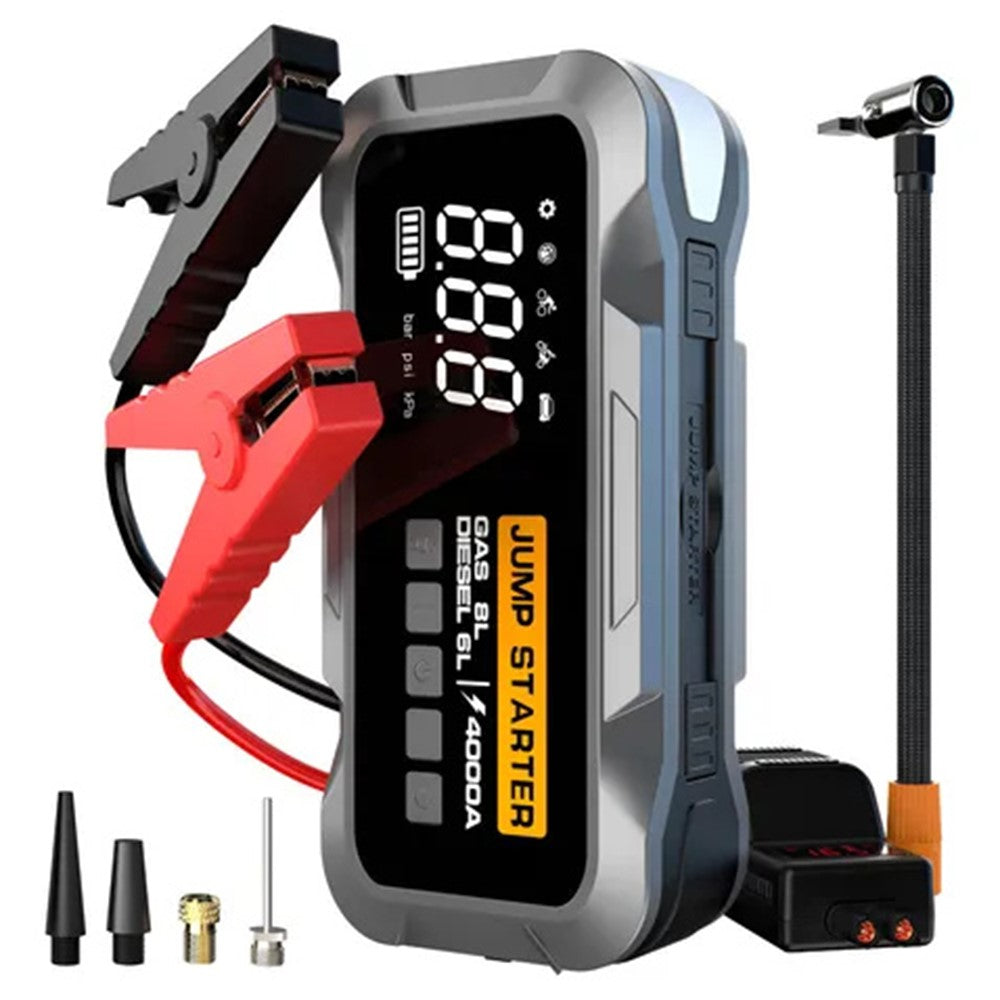 CY97 10000mAh Starthilfe & Kompressor 150PSI mit LED-Notlicht