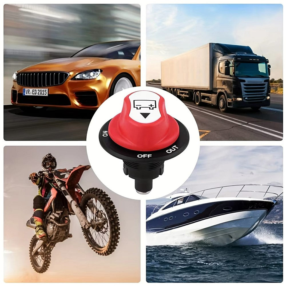 50A Hauptschalter Batterie Boot RV Auto LKW Motorrad Schwarz
