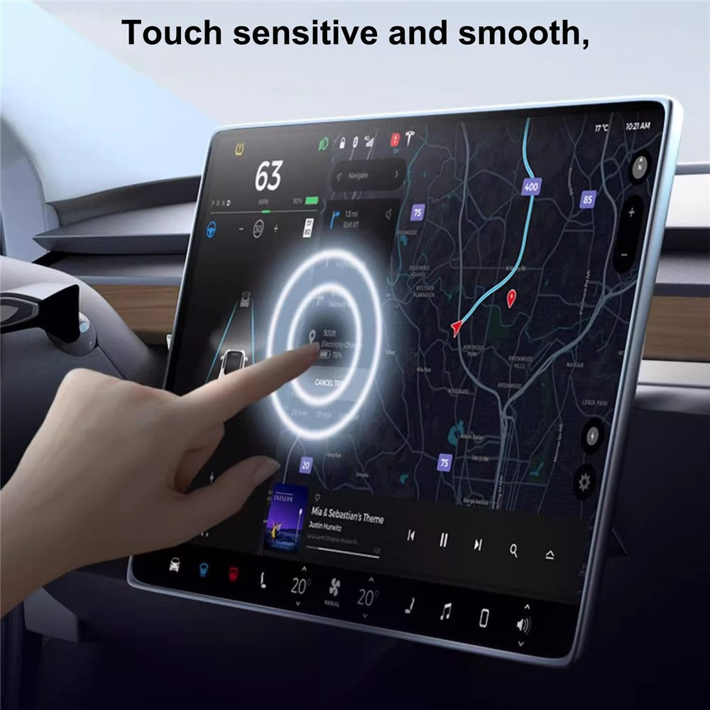 Matte Displayschutzfolie für Tesla Model 3 / Y Navigation