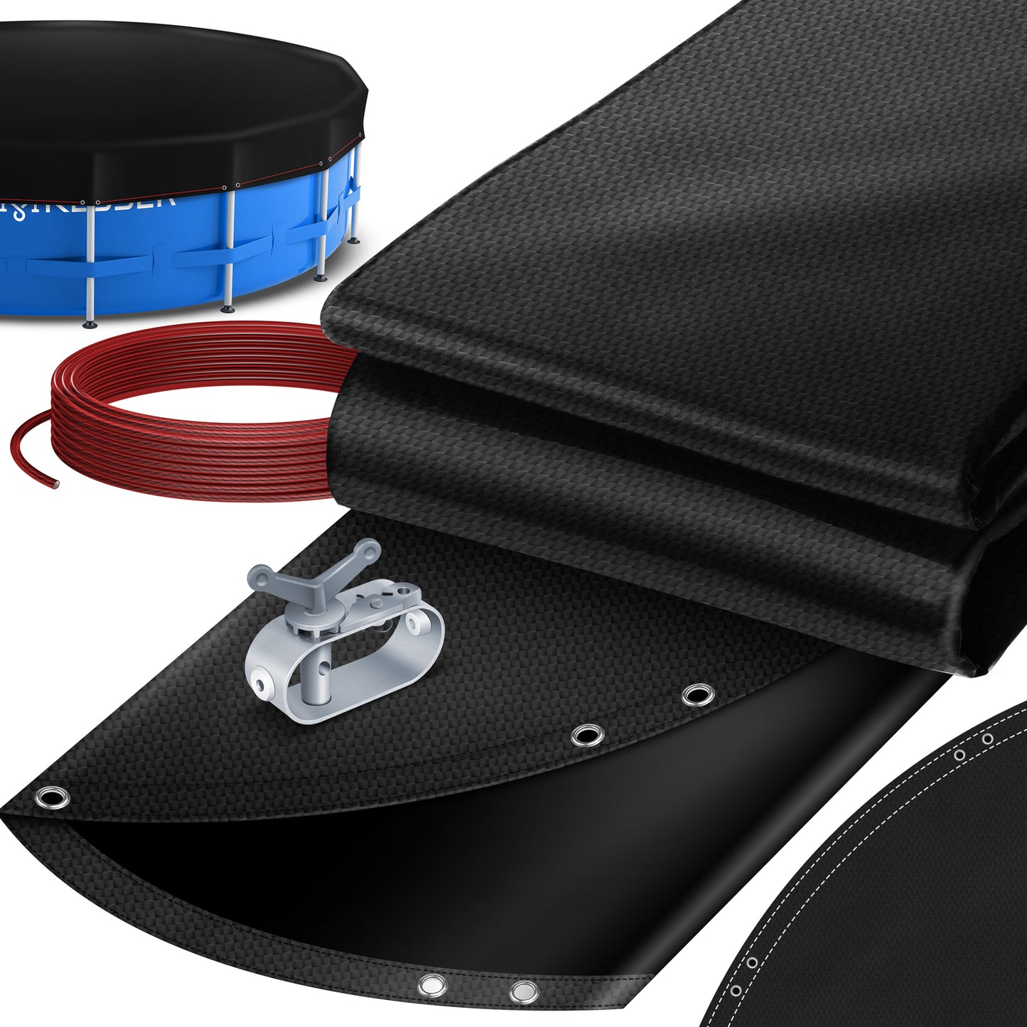 KESSER® Solar Poolabdeckung Pool Abdeckplane Abdeckung Solar Plane Solarfolie