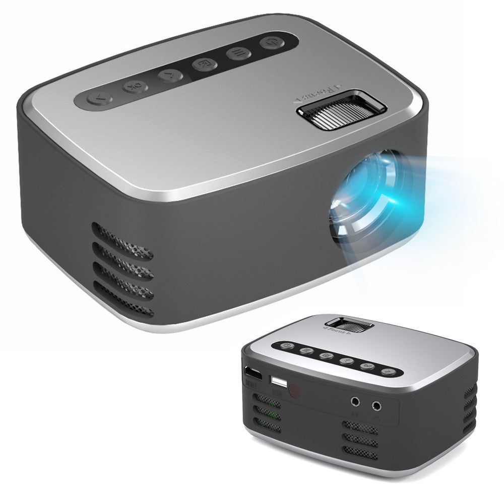 T20 Mini LED Projector 1080P Home Theater Media Player Video Beamer Support TF Card U-Disk
