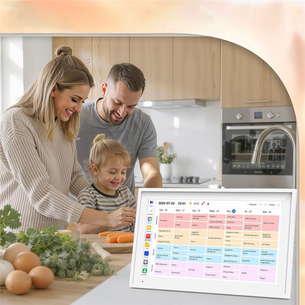 15,6 Zoll Smart Home Organizer Touchscreen – Familienkalender mit Aufgabenverwaltung