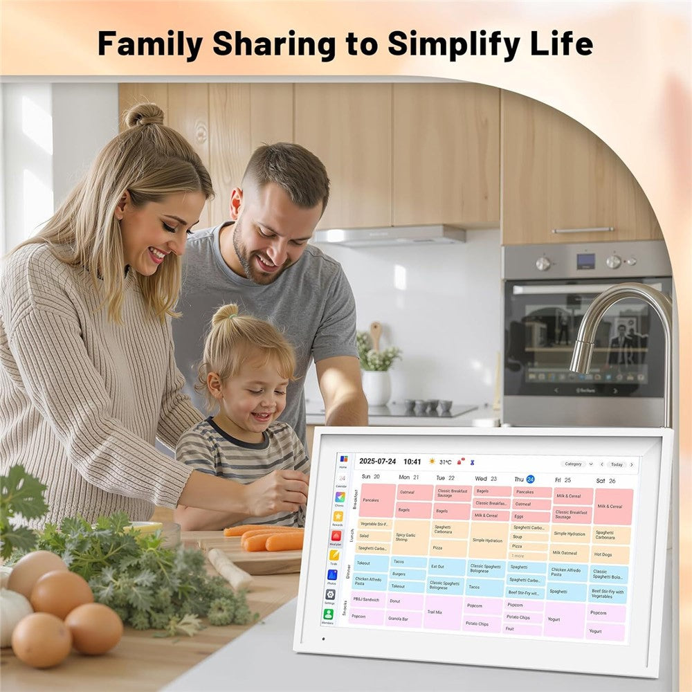 15,6 Zoll Smart Home Organizer Touchscreen – Familienkalender mit Aufgabenverwaltung