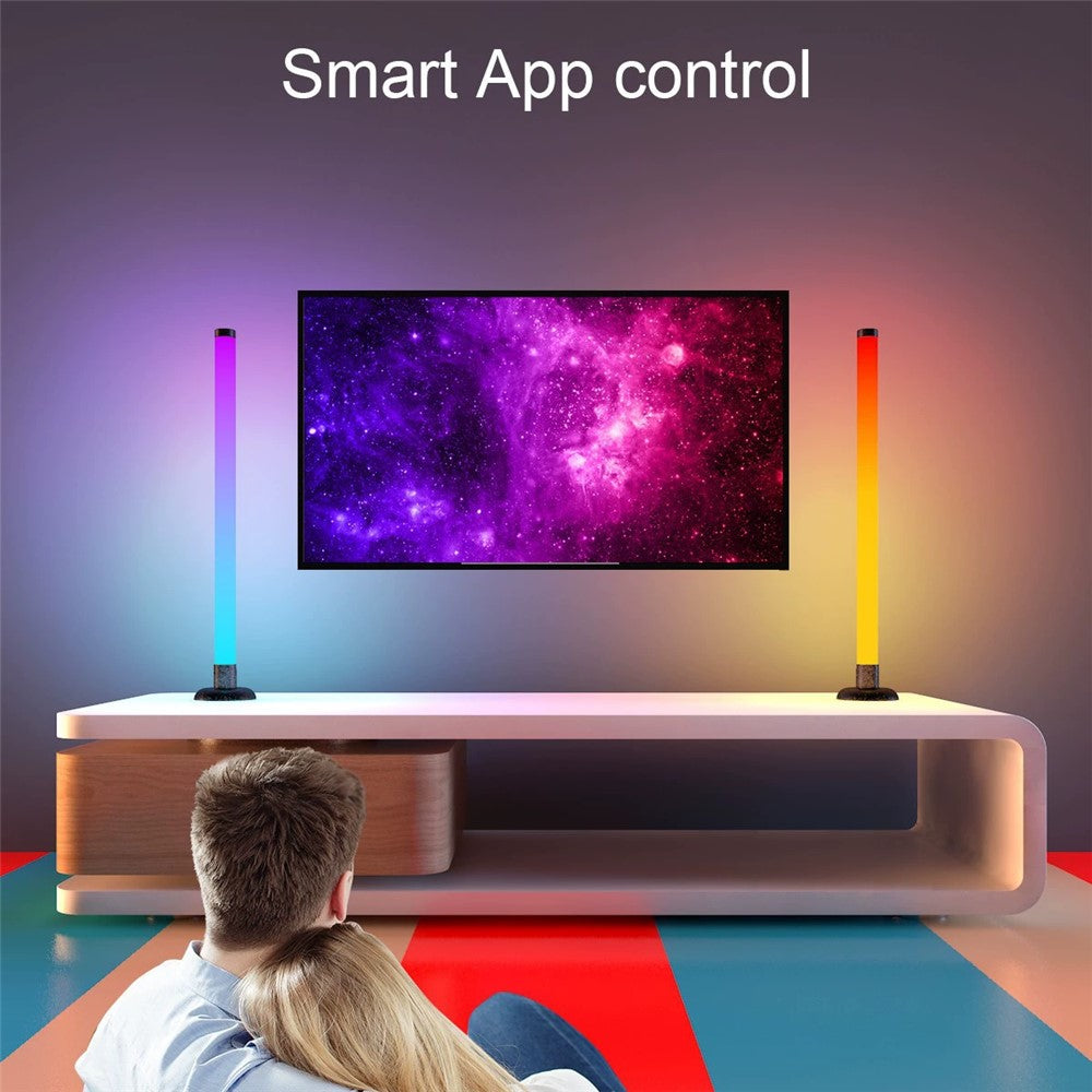 SAL061 2Pcs Gaming Desktop LED Atmosphere Lamp 360 Degree RGB Music Sync Smart APP Control USB Ambient Light