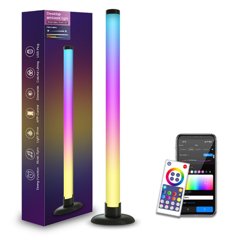 SAL061 360 Degree RGB LED Desk Ambient Light Bar Tuya WiFi Bluetooth-compatible Music Sync Atmosphere Lamp for Gaming