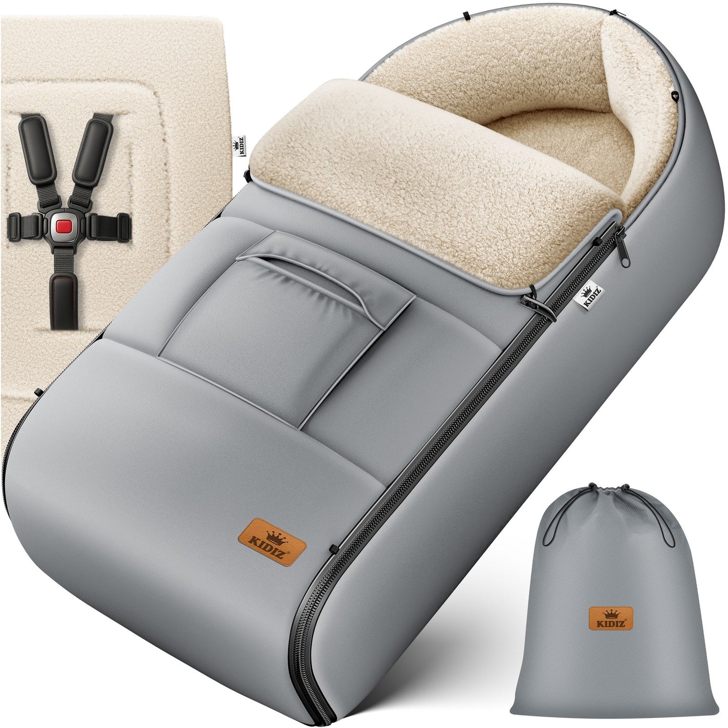 KIDIZ® Babyfußsack Baby Winterfußsack Kinderwagenfuß
